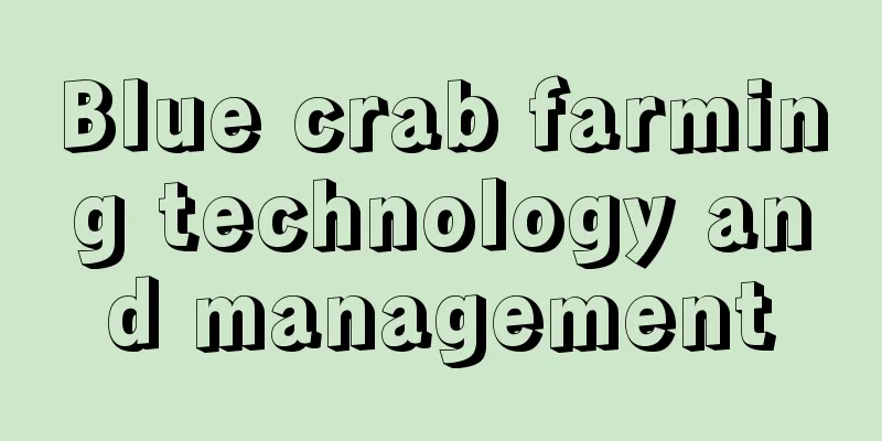 Blue crab farming technology and management