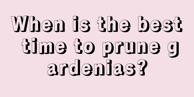 When is the best time to prune gardenias?