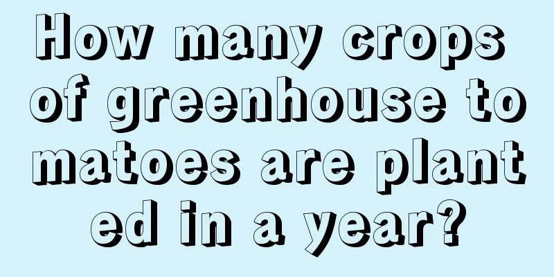 How many crops of greenhouse tomatoes are planted in a year?