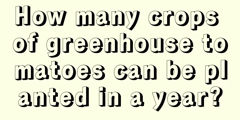 How many crops of greenhouse tomatoes can be planted in a year?