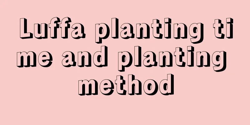 Luffa planting time and planting method