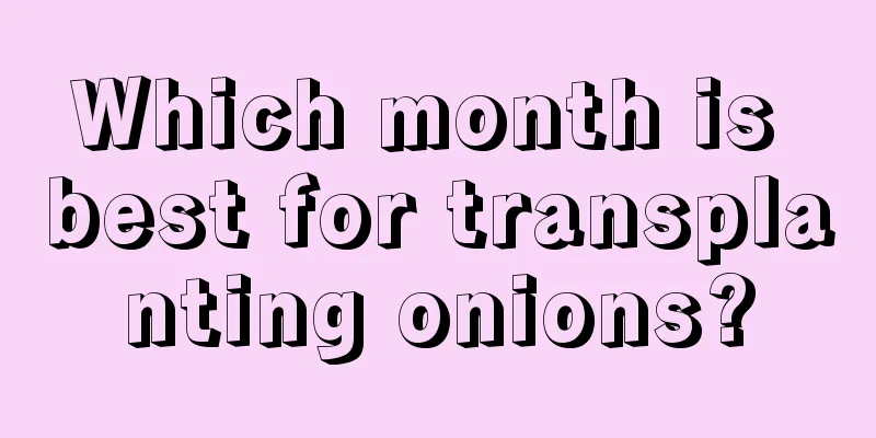 Which month is best for transplanting onions?