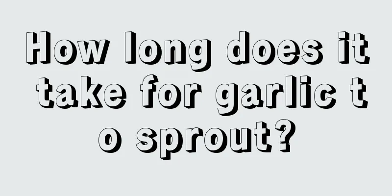 How long does it take for garlic to sprout?