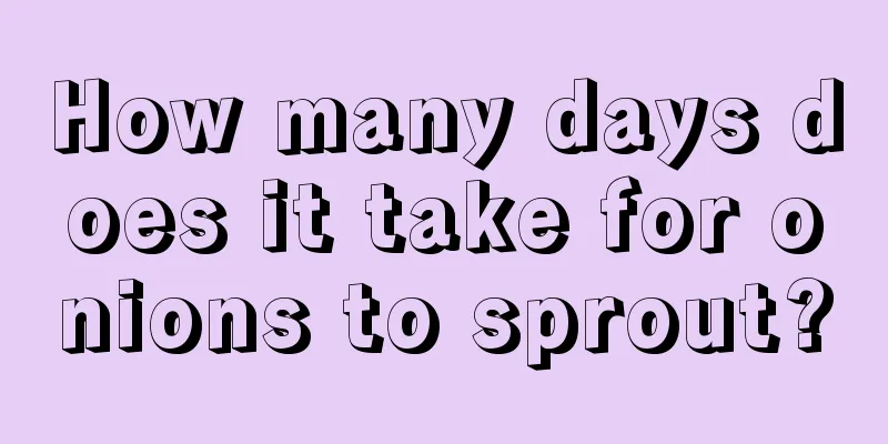 How many days does it take for onions to sprout?