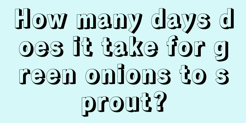 How many days does it take for green onions to sprout?