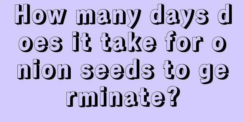 How many days does it take for onion seeds to germinate?