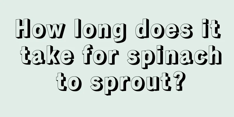 How long does it take for spinach to sprout?