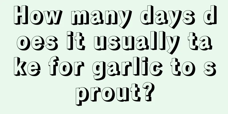 How many days does it usually take for garlic to sprout?