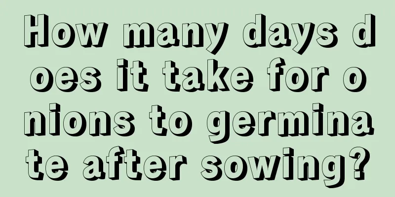 How many days does it take for onions to germinate after sowing?