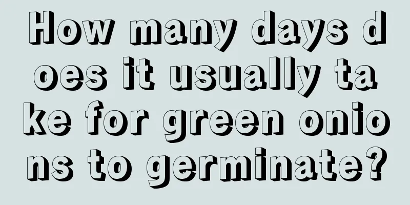 How many days does it usually take for green onions to germinate?