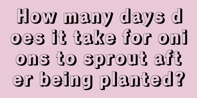 How many days does it take for onions to sprout after being planted?