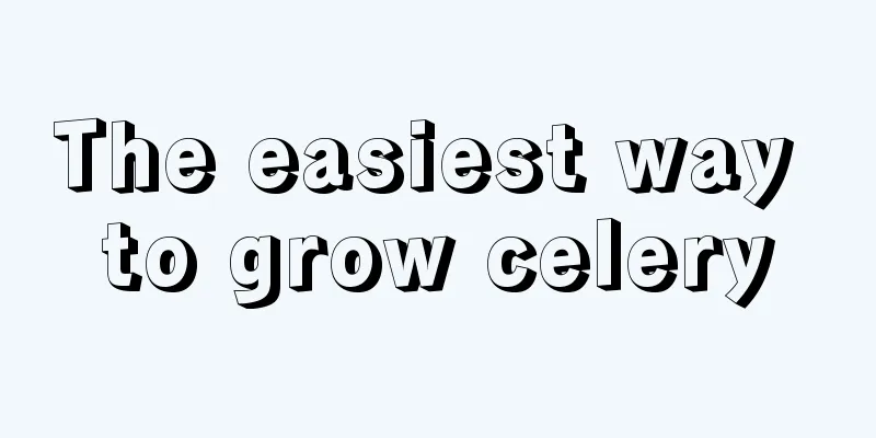 The easiest way to grow celery