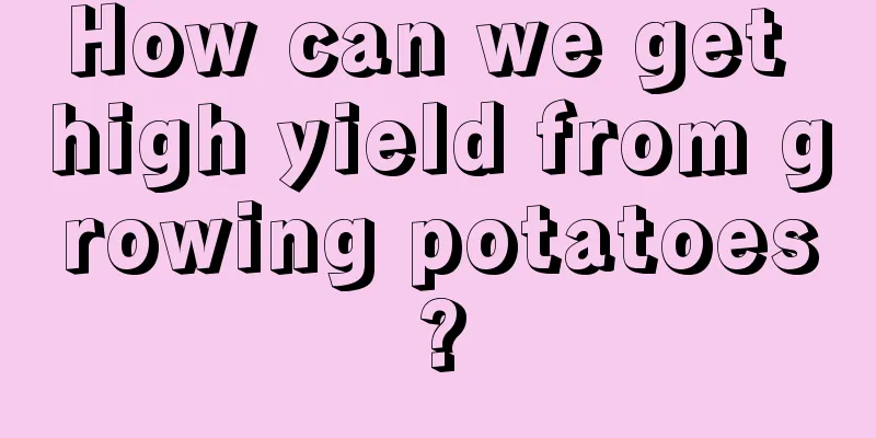 How can we get high yield from growing potatoes?