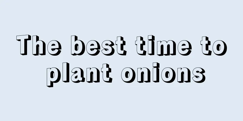 The best time to plant onions