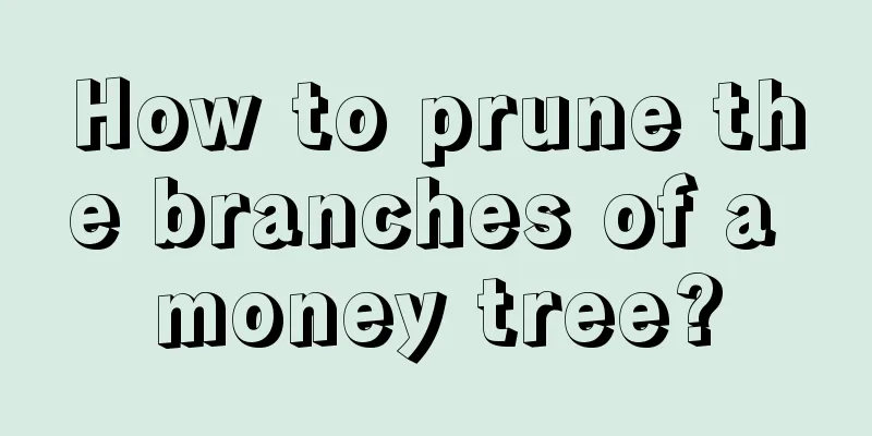 How to prune the branches of a money tree?