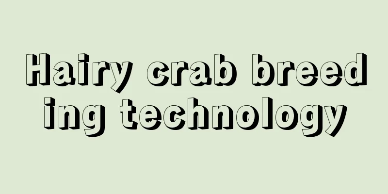 Hairy crab breeding technology