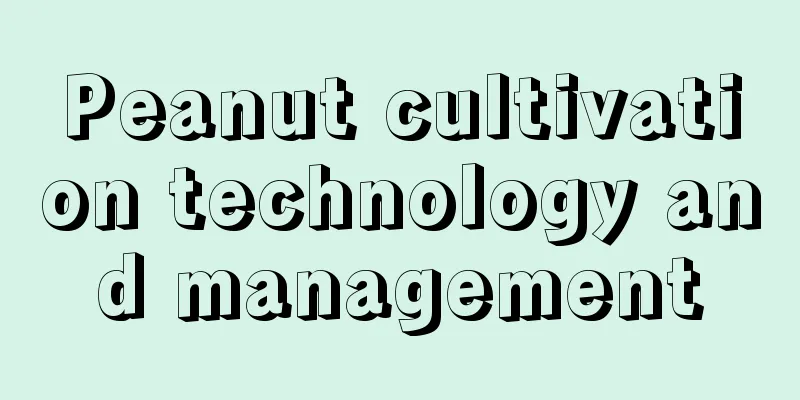 Peanut cultivation technology and management