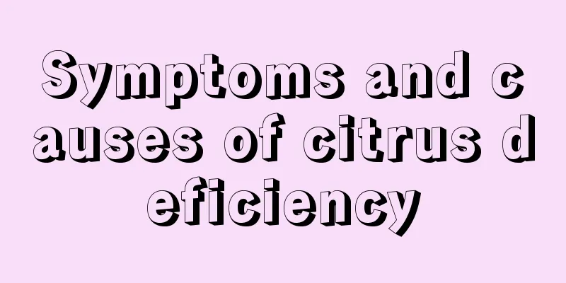 Symptoms and causes of citrus deficiency