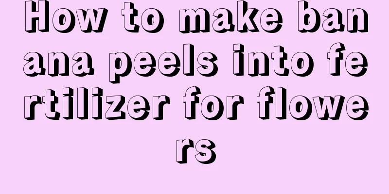 How to make banana peels into fertilizer for flowers