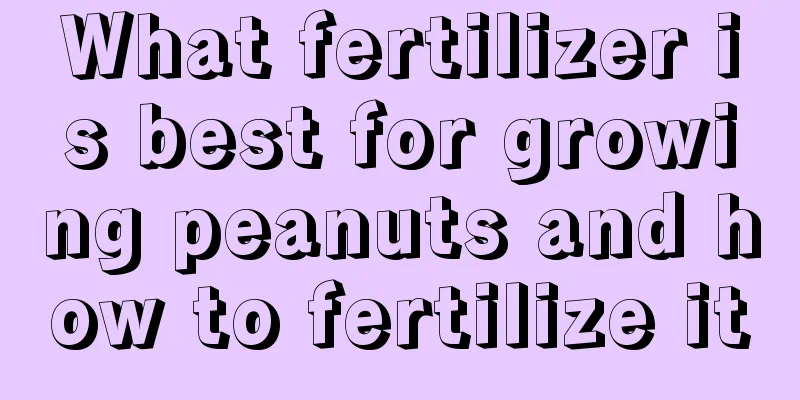 What fertilizer is best for growing peanuts and how to fertilize it