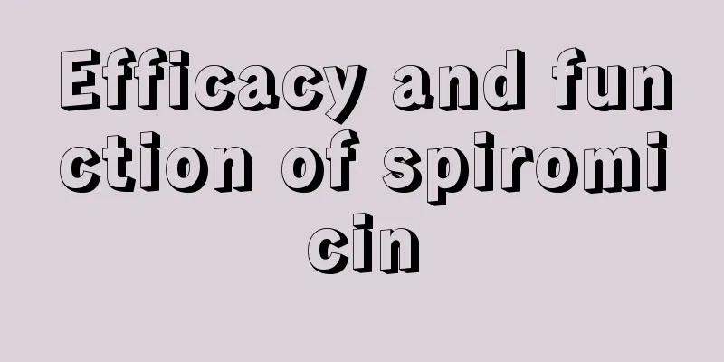 Efficacy and function of spiromicin