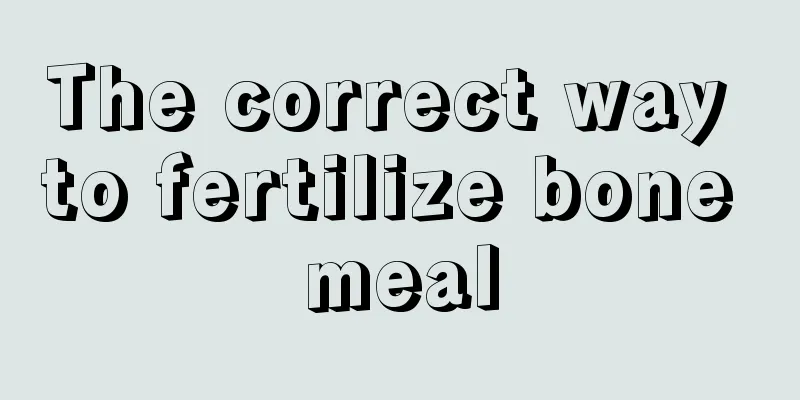 The correct way to fertilize bone meal