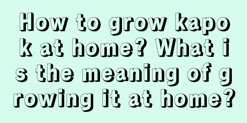 How to grow kapok at home? What is the meaning of growing it at home?