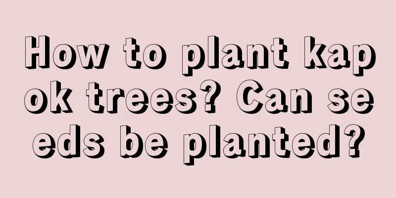 How to plant kapok trees? Can seeds be planted?