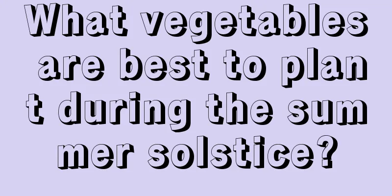 What vegetables are best to plant during the summer solstice?