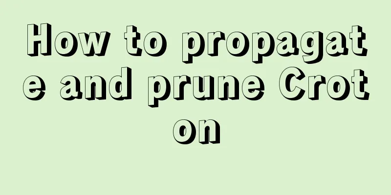 How to propagate and prune Croton