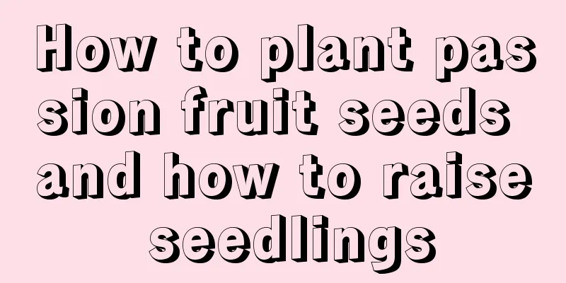 How to plant passion fruit seeds and how to raise seedlings