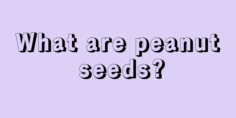 What are peanut seeds?