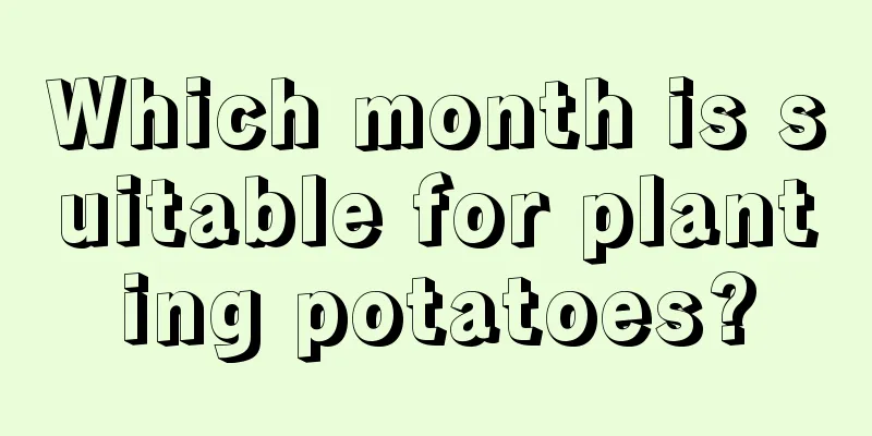 Which month is suitable for planting potatoes?