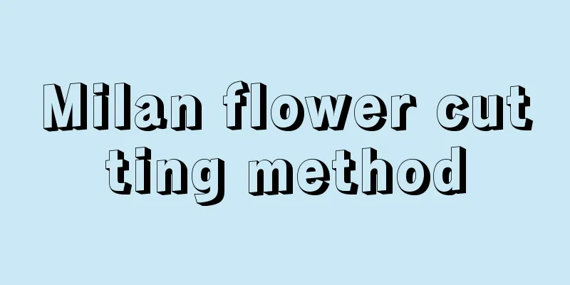 Milan flower cutting method