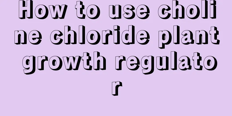 How to use choline chloride plant growth regulator