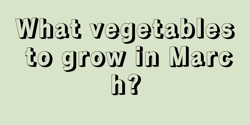 What vegetables to grow in March?