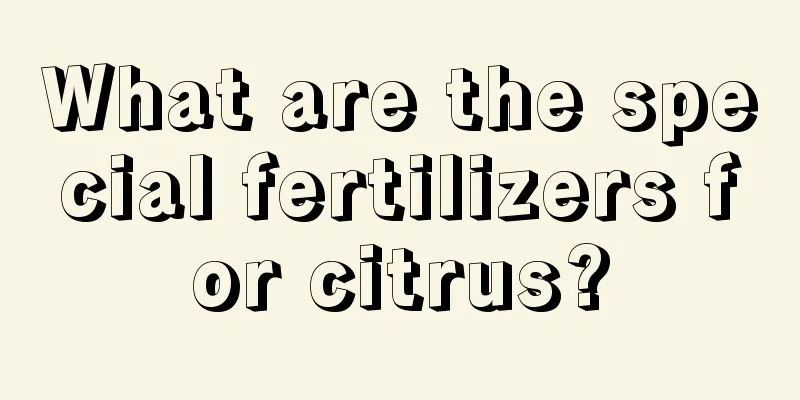 What are the special fertilizers for citrus?