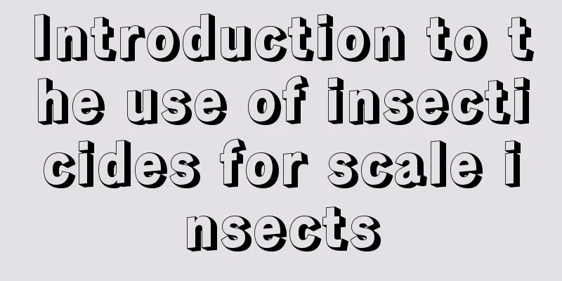 Introduction to the use of insecticides for scale insects