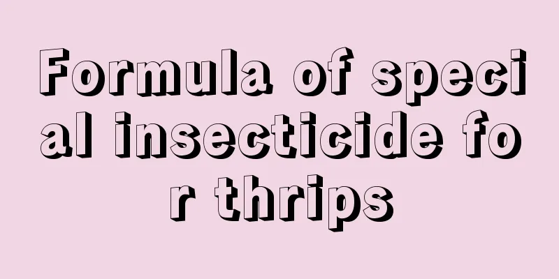 Formula of special insecticide for thrips