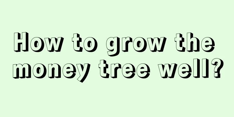 How to grow the money tree well?