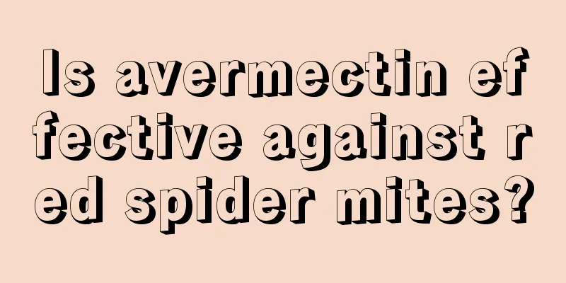 Is avermectin effective against red spider mites?