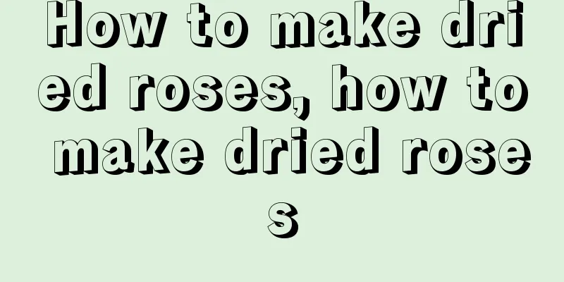 How to make dried roses, how to make dried roses