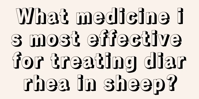 What medicine is most effective for treating diarrhea in sheep?