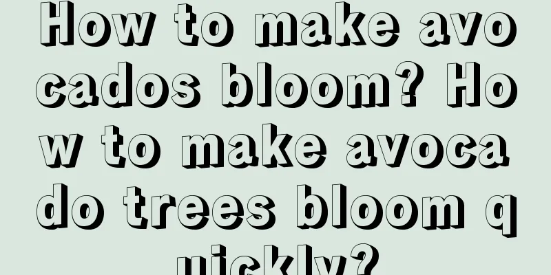 How to make avocados bloom? How to make avocado trees bloom quickly?