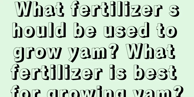 What fertilizer should be used to grow yam? What fertilizer is best for growing yam?