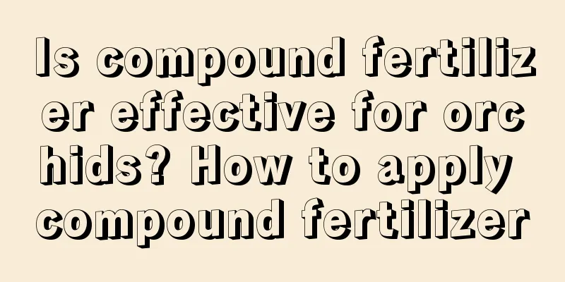 Is compound fertilizer effective for orchids? How to apply compound fertilizer