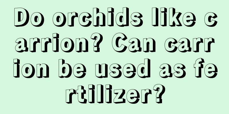 Do orchids like carrion? Can carrion be used as fertilizer?