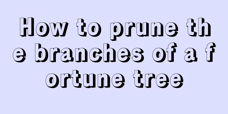 How to prune the branches of a fortune tree