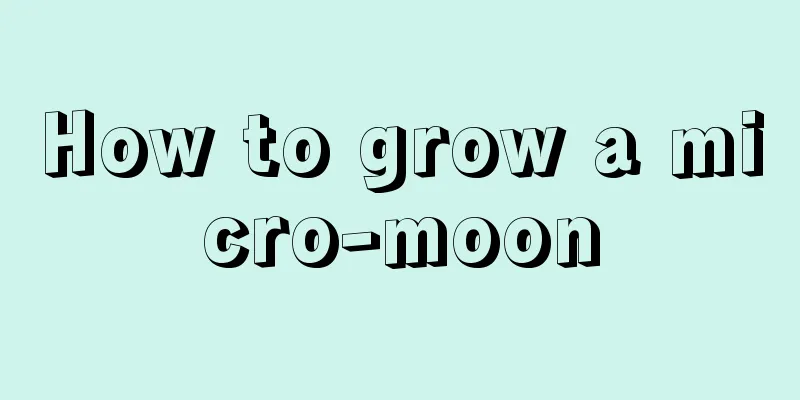 How to grow a micro-moon