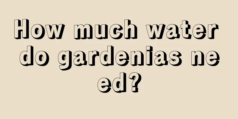 How much water do gardenias need?